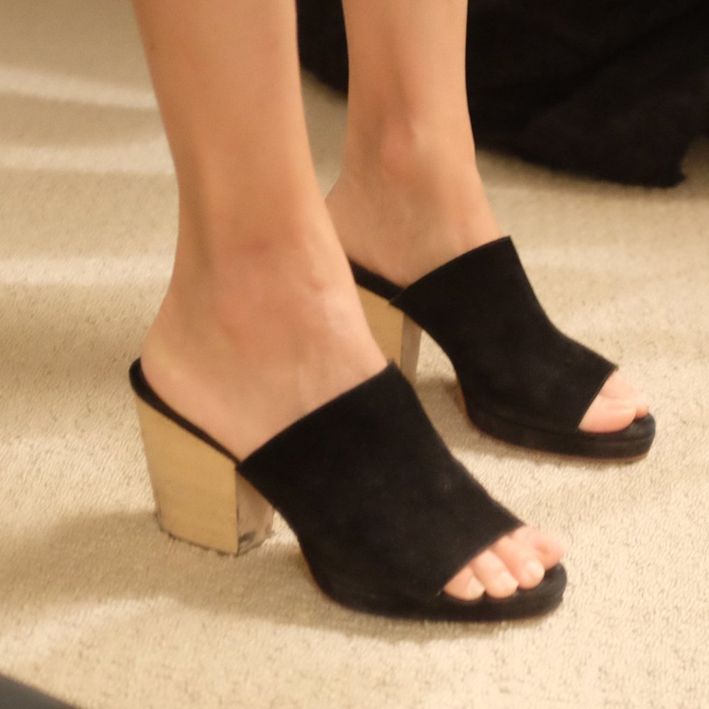 Creatures of Comfort Black Suede Mule